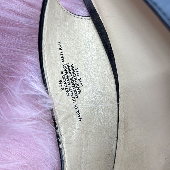 Nine West Kalner black patent open toe heels - Picture 3 of 7